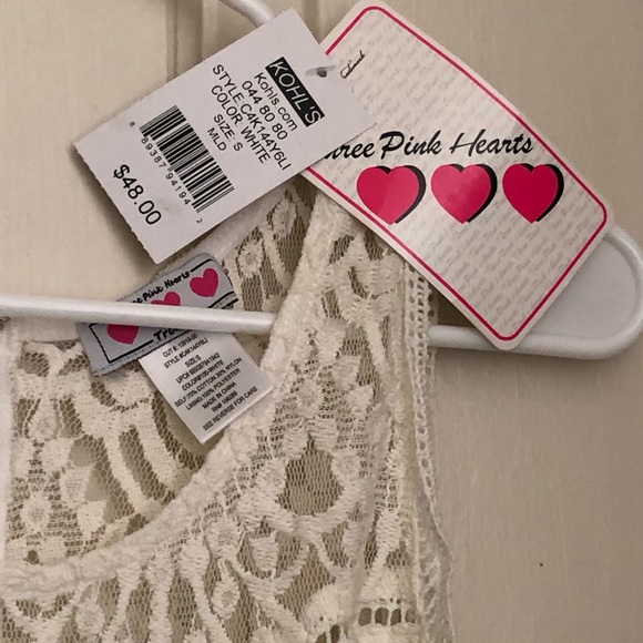 White Lace Dress w/ Sexy “See-Through” Mid Section - Picture 3 of 4